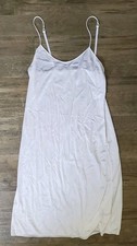 Vintage Vassarette Size 32 38/44 White Full Slip Adjust Strap Lingerie Gown