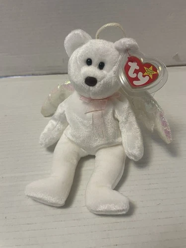 TY Beanie Baby - HALO the Angel Bear (8.5 inch) -vintage  Stuffed Animal Toy