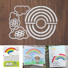 Rain & Sun Weather Cutting & Embossing Dies – Clouds Rainbow St. Patrick's Day