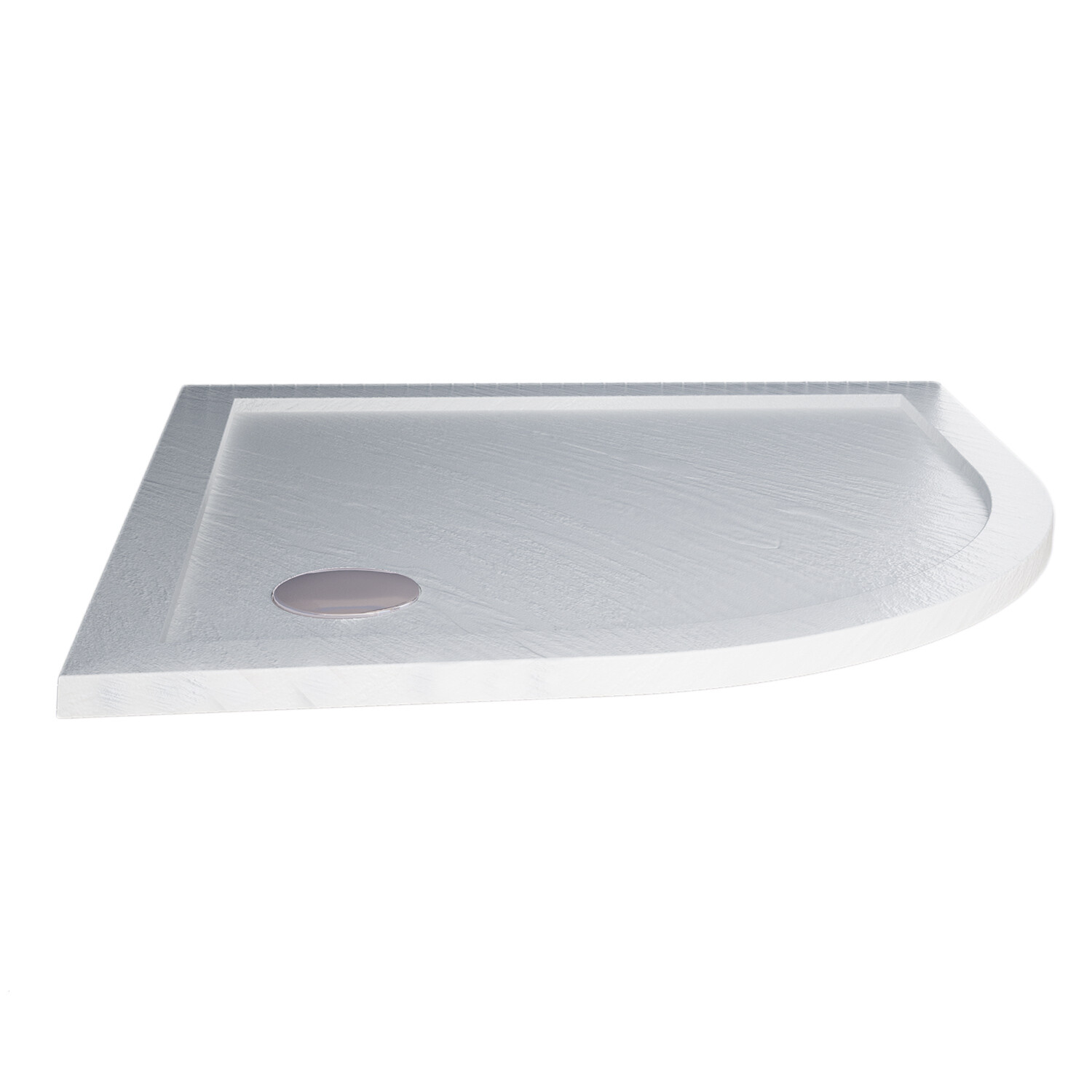 PIATTO DOCCIA ACRILICO 80x80 SEMICIRCOLARE ANGOLARE BAGNO BIANCO EFFETTO PIETRA