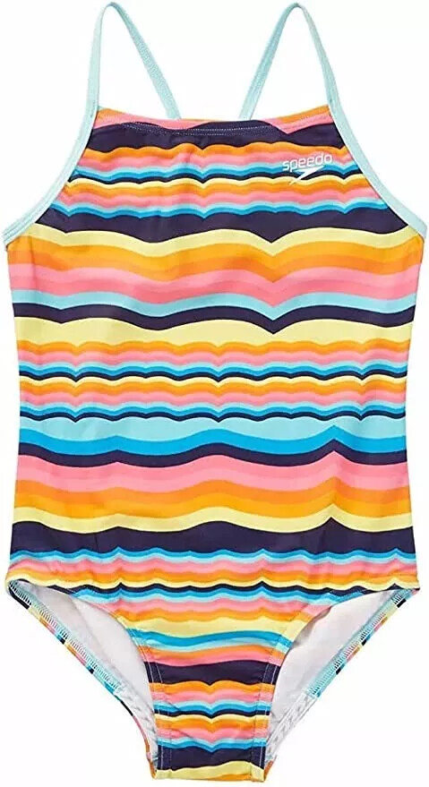 Speedo Girls Racerback Sport Splice One Piece Swimsuit