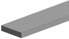 Evergreen 500115 - Square Profiles, 350x0.38x2.50mm, 10 Pieces - New