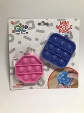 Giggle Zone Mini Waffle Pops Keychain Popit Fidget Stress Reliever Bubble Pop