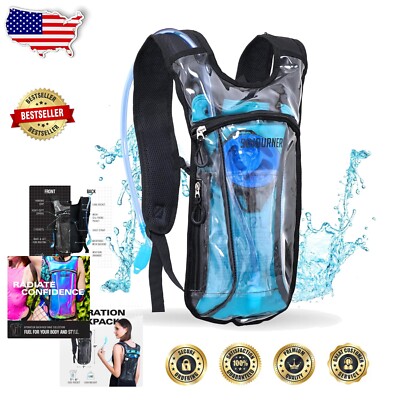 Water Backpack CTSAYCTL With 2L Water Bladder,Festival Essential