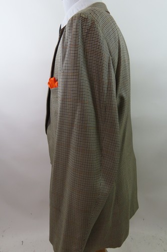 Bespoke Hickey Freeman Men Mini-Houndstooth Blazer Jacket Sport Coat 46R USA EUC - Picture 4 of 12
