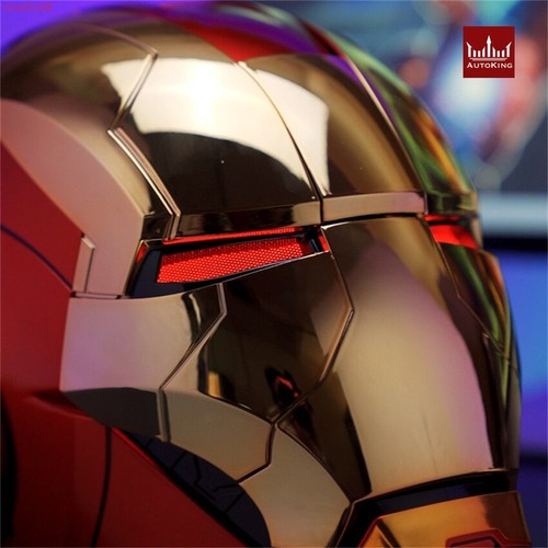 Iron Man MK5 Helm 1:1 tragbare elektrische Sprachsteuerung Öffnen/Schließen Maske Gold Ver - Bild 14 von 24