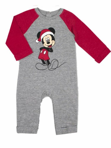 Disney Infant Boys Mickey Mouse Santa Claus Baby Outfit Romper & Hat Set - Bild 2 von 3
