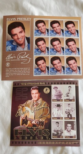 THE ELVIS PRESLEY EDICIONES 25 ANIVERSARIO 2002 COLECCIÓN DE SELLOS HOJAS COMO NUEVAS - Imagen 12 de 12