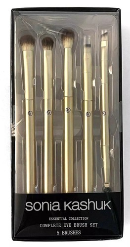Sonia Kashuk Essential Collection Complete Eye Makeup Brush Set New 5 Pieces
