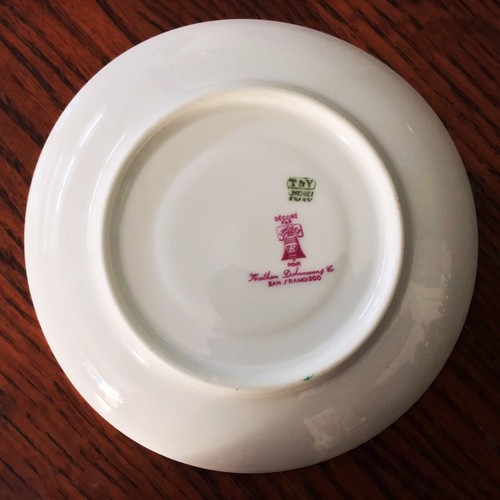 LIMOGES T.V. - 3 SETS CUP And SAUCER -MARQUIS -inscribed: POUR NATHAN DOHRMANN - Picture 2 of 6