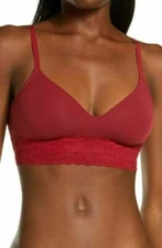 NATORI Wireless Lined CONTOUR SOFT CUP T-shirt Bra 723154 Size 34C CURRANT