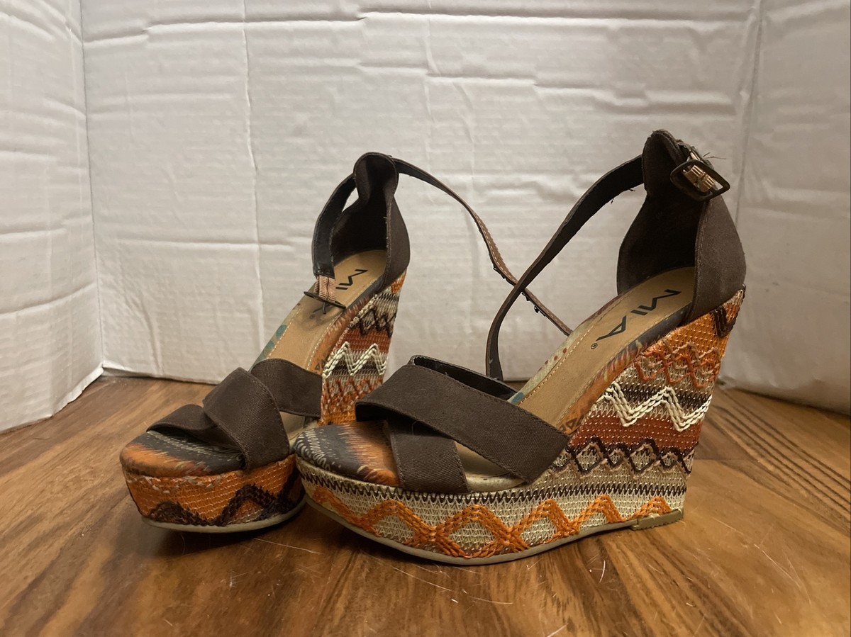 MIA Shoes Womens Dany Ankle Strap platform Dress Sandals size 6 | eBay