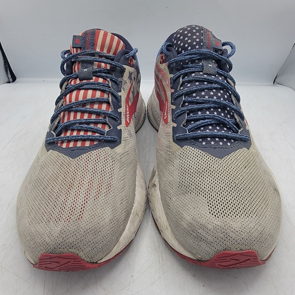 Brooks Launch 6 Running Shoes Sz 12.5 Red White Blue Old Glory Brooks Launch 6 Old Glory Mens 10 White Red Blue Running  main image 2