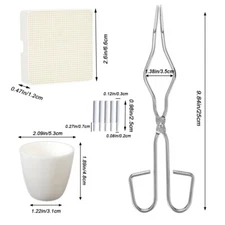 Welding Melting Casting Kit, Quartz Melting Crucible for Jewelry Making ﻿