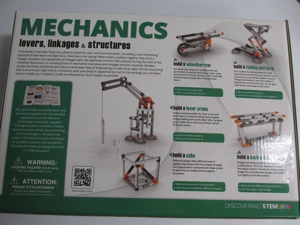 Kit de construcción Engino Discovering STEM palancas, enlaces y estructuras NUEVO Foto 2 de 4