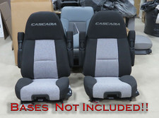 Freightliner Cascadia Black Cloth Sears Atlas Ii Series Air Ride Bucket Seats Freightliner Cascadia Black Cloth Sears Atlas Ii Series Air Ride Bucket Seats