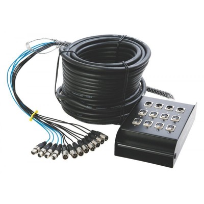 On-Stage 100' 8-Channel/4-Return Stage Snake (SNK84100V2) | MaxStrata 