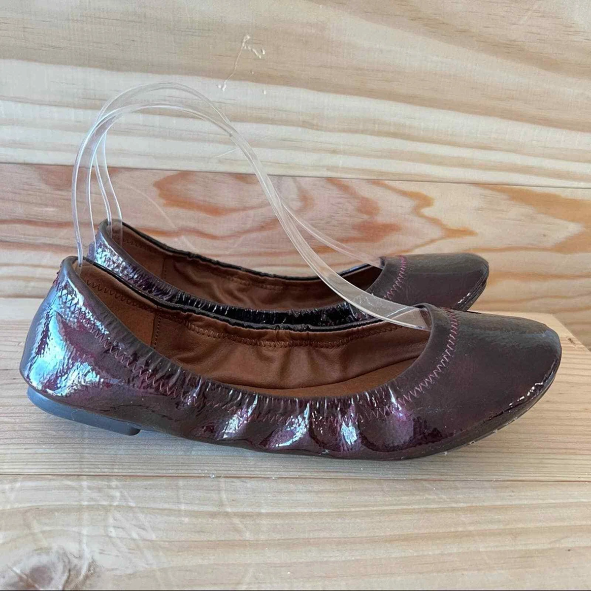 Burgundy hotsell ballet pumps
