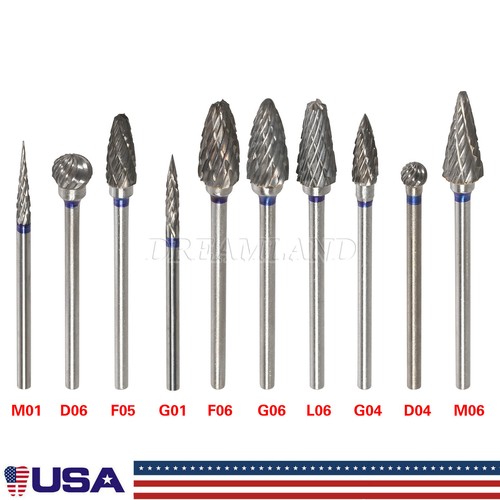 Dental Lab Polishing Drills Tungsten Steel Carbide Burs HP 2.35MM - Foto 10