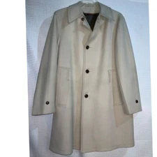 VTNG 42L Richman Brothers Professional Trench Coat Button Front Overcoat