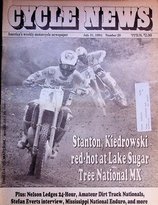  LAKE SUGAR TREE NATIONAL MX - CYCLE NEWS MAGAZINE, JULY 31, 1991: NUMBER 29
