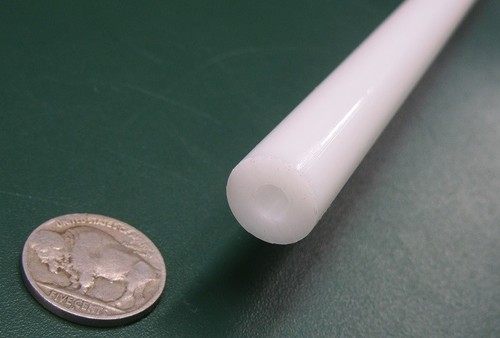 Tubo Delrin Acetal Blanco .500" Gran Tamaño OD x .250" Identificación Subdimensionada x 24" Largo - Imagen 4 de 9