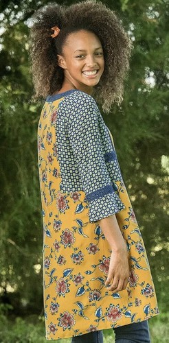 Matilda Jane Size 16 Flower Power Dress Choose your own path Gold Floral 26407D - Picture 2 of 4