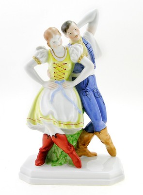 Herend Dancers in Folk Costume
