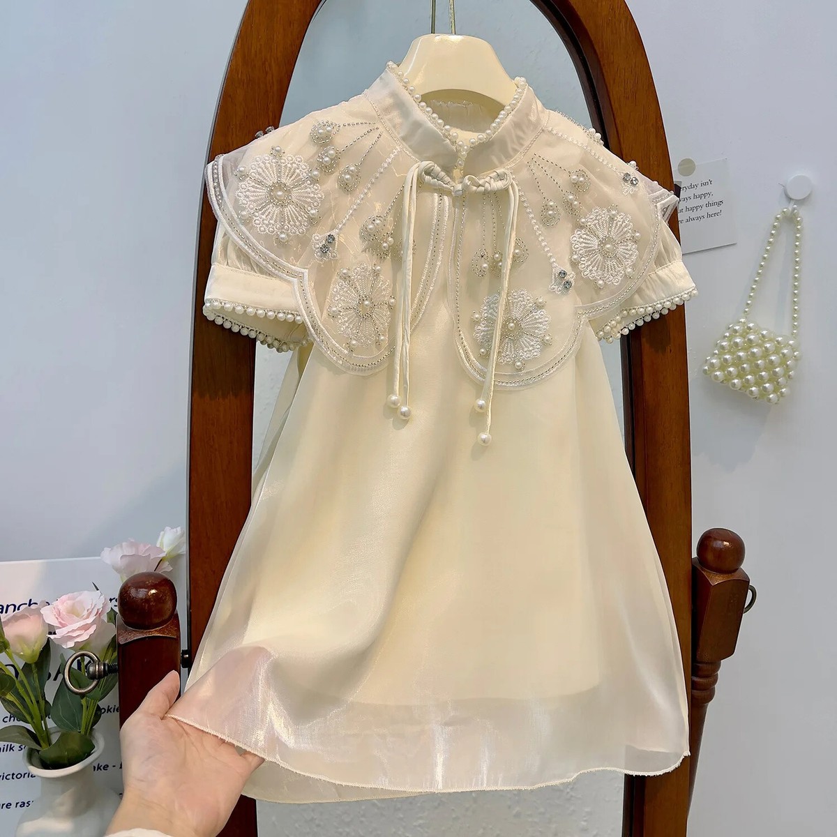 birthday dress for 5 year old girl Pink Girls Birthday Dress Puffy Princess Dress main image 0