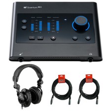 PreSonus Quantum ES 2 USB-C Audio Interface w/ Headphones  2X XLR Cable Bundle