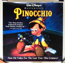 Pinocchio ORIGINAL UK Movie Poster Walt Disney 1990s Rerelease