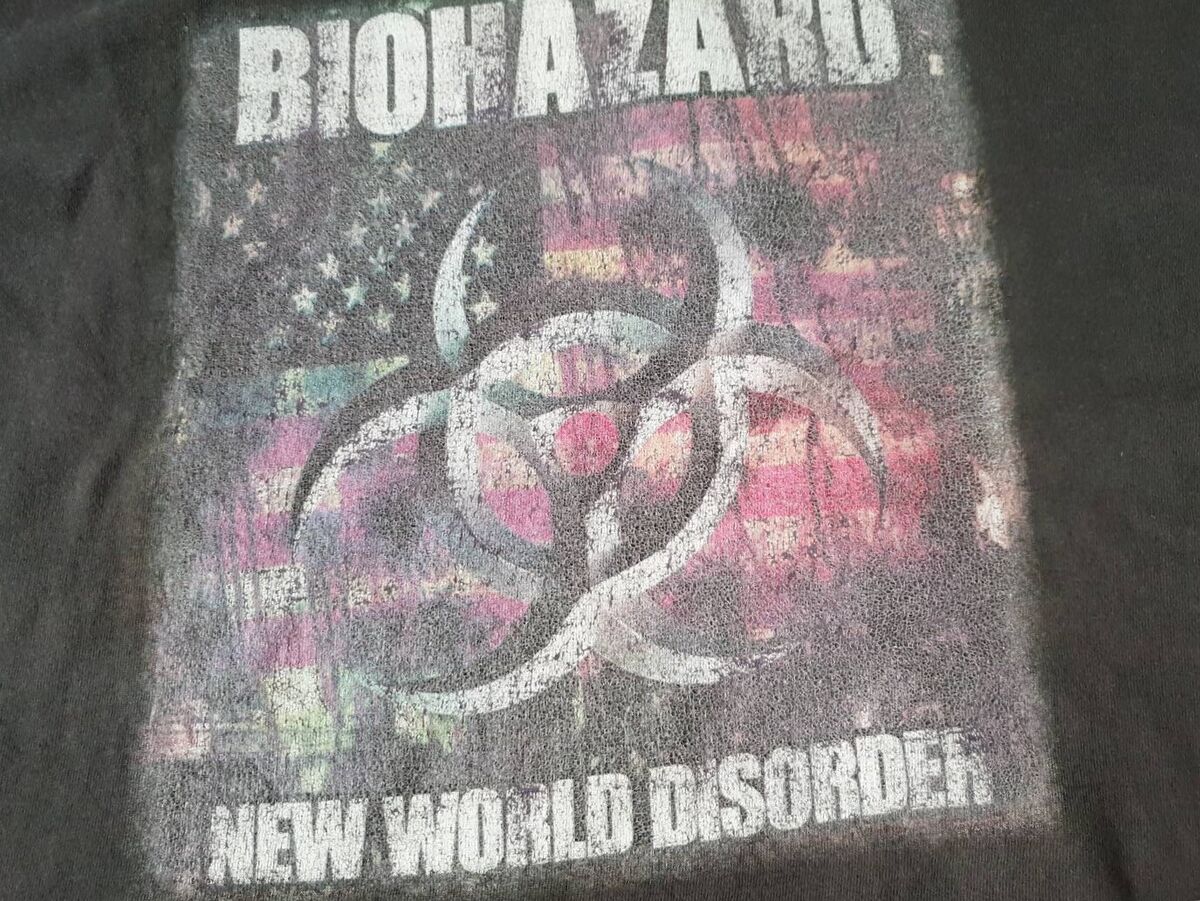 BIOHAZARD 1999 New World Disorder Vintage T Shirt NYHC Cro BIOHAZARD 1999 New World Disorder Vintage T Shirt NYHC Cro