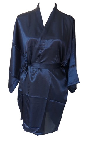 Ladies Satin Bridal Wedding Robe Bridesmaid Party Kimono Dressing Gown - Picture 5 of 10
