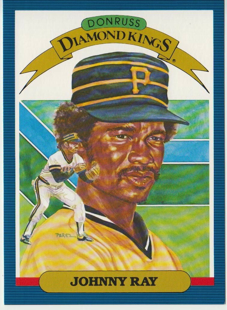 Johnny Ray 1986 Donruss Super Diamond Kings 5x7 #19, Pittsburgh Pirates
