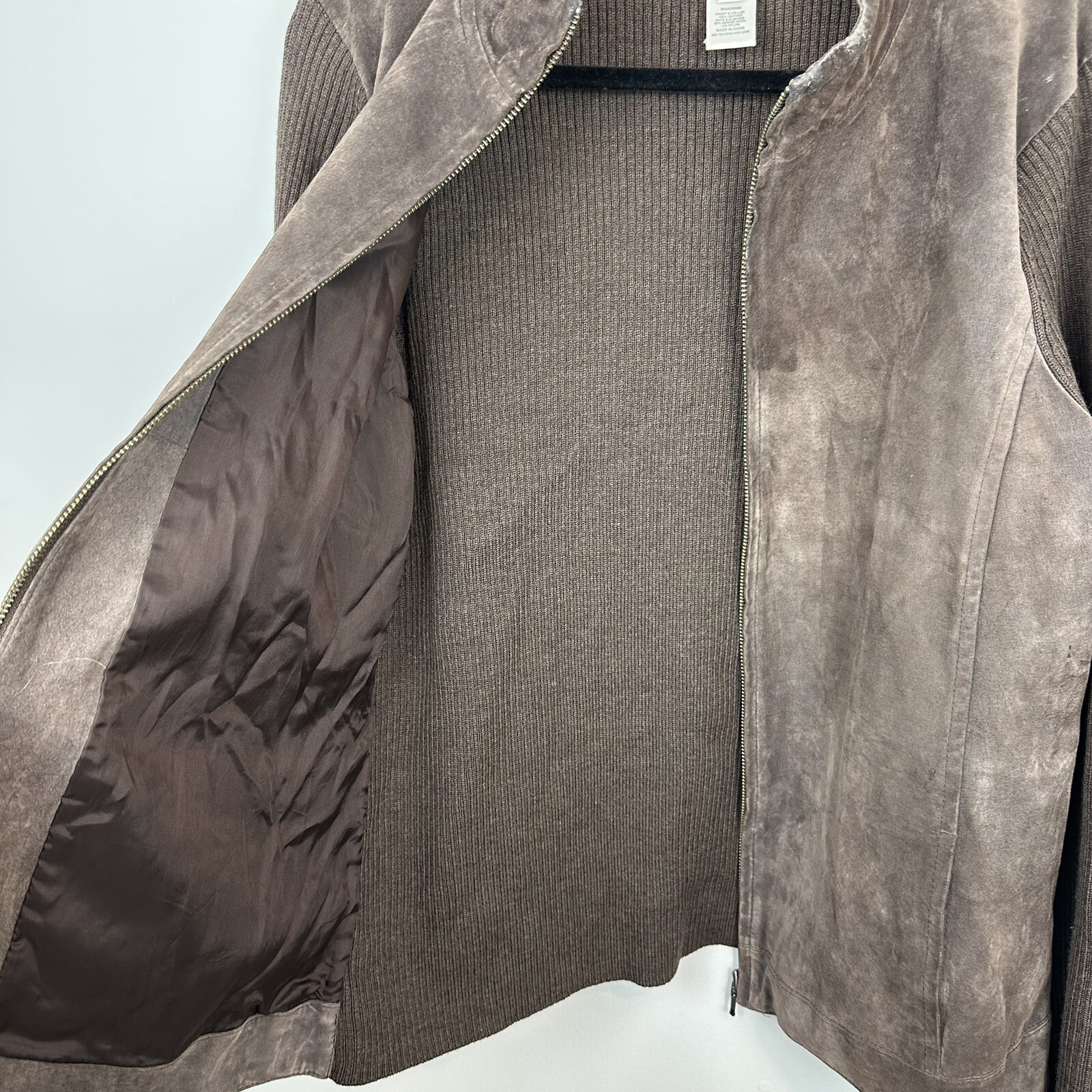 Pendleton Jacket Womens Medium Full Zip Leather &… - image 6