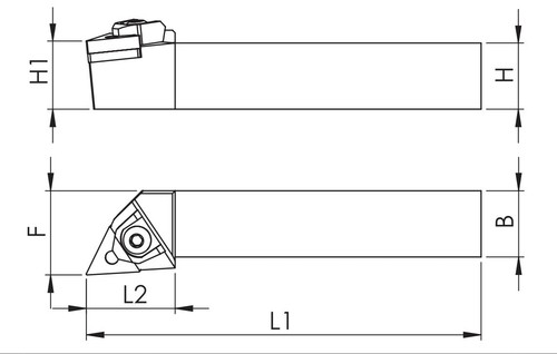 Drehhalter MTJNR für TNMG Wendeplatten 16/20/25/32/40 mm - Drehmeißel Drehstahl - Bild 2 von 6