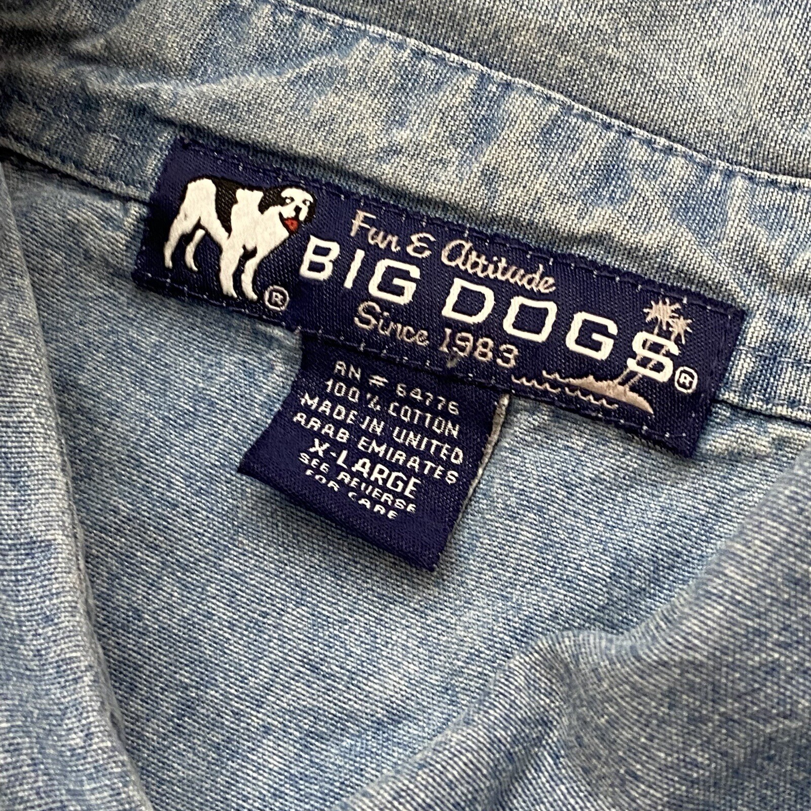Big Dogs Women's Sz XL Button Up Denim Vest Blue 100 Cotton Sleeveless