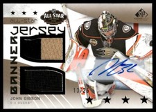 2022-23 SP Game Used 2022 NHL All-Star Jersey/Banner Relics John Gibson Auto