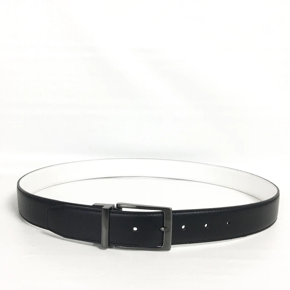 Ремень для гольфа мужской Nike 38 двусторонний веганская кожа черный белый - Изображение 3 из 4