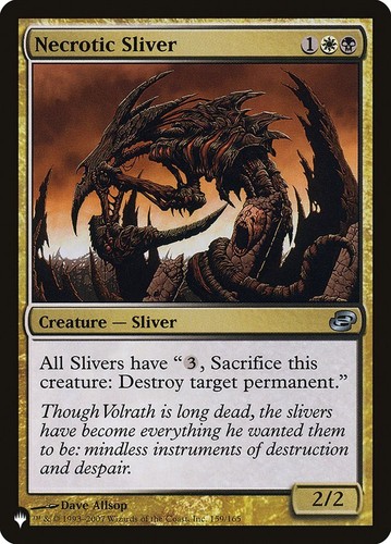 1x Necrotic Sliver - NM- See Pic for Set - SPARROW MAGIC - Picture 1 of 1