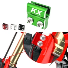 KX LOGO Front Brake Lines Hose Clamp For KAWASAKI KX65 KX80 KX85 KX100 KX125 250