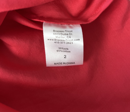 Brazeau Tricot Woman Spaghettiträger rotes Kleid - Bild 5 von 6
