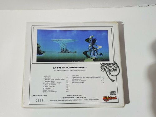 Yes - Eve Of Autobiography CD Box Set With 1970s Band Members Autos JSA COA - Picture 4 of 5