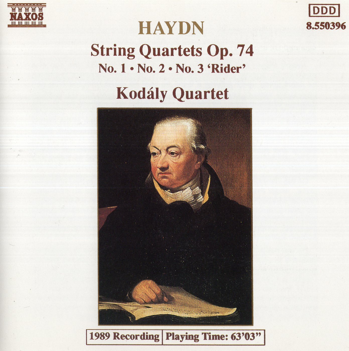 Haydn - String Quartets, Op.74 Nos. 1, 2 & 3 'Rider' / Kodály Quartet