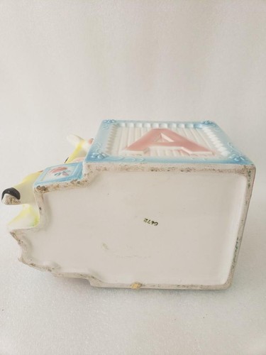 Vintage Keramik Kinderzimmer Pflanzgefäß Giraffe - Bild 11 von 12