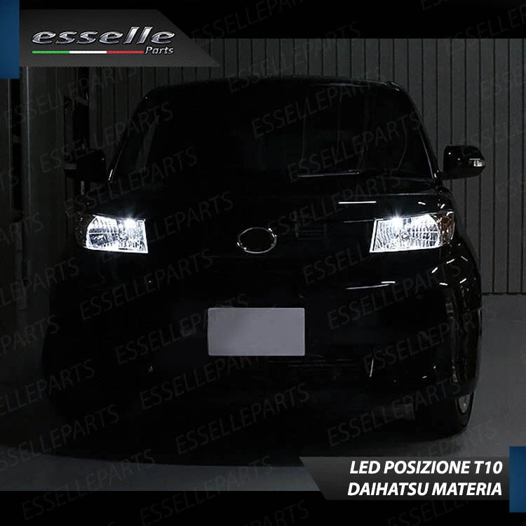 CONVERSIONE LED DAIHATSU MATERIA ANABBAGLIANTI H4 + LED POSIZIONE T10 6000K - Immagine 3 di 3