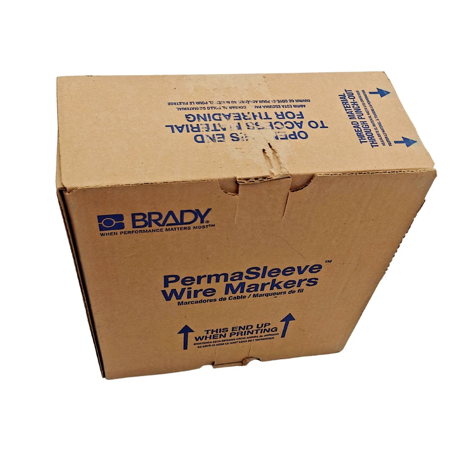 BRADY PS-375-2-BK PermaSleeve termocontraíble 1000/rollo de etiquetas de cable y cable | Negro Foto 2 de 4