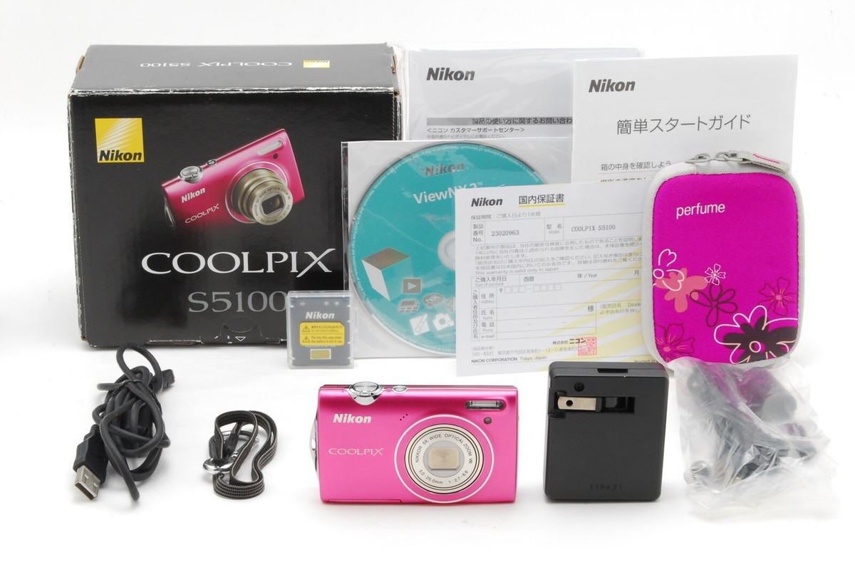 Tested📸 [MINT in Box] Nikon COOLPIX S5100 Pink 12.2MP