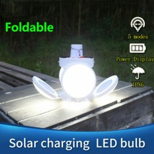 Solar LED Torch Lantern Night Light Outdoor Camping Emergency USB Rechargeable