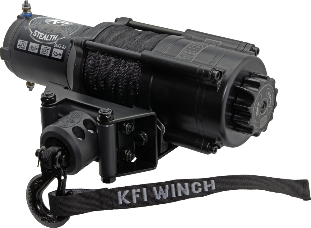 New KFI 4500lb Stealth Winch 4500 Synthetic Rope 38' for UTV SXS ATV SE45-R2